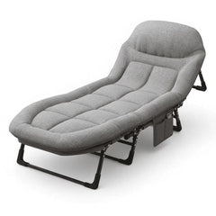 ⭐ MAVELLEA™ Portable Comfort Cot – 6-Position Adjustable Folding Bed with Premium Mattress