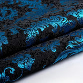 Luxurious Floral Jacquard Satin Brocade – By The Yard