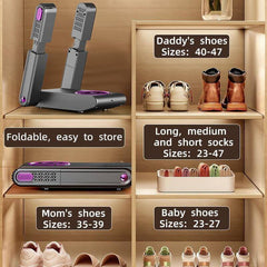 Electric Foldable Boot & Shoe Dryer with Smart Timer