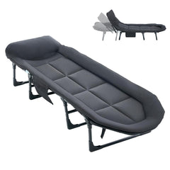 ⭐ MAVELLEA™ Portable Comfort Cot – 6-Position Adjustable Folding Bed with Premium Mattress