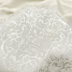Small Damask Pattern Brocade - Beige Jacquard Textured Fabric